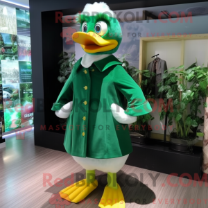 Forest Green Duck mascot...