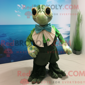 Olive Sea Turtle mascot...