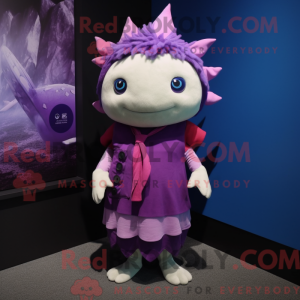 Lilla Axolotls maskot...