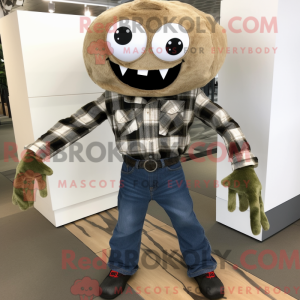 Olive Spider mascot costume...