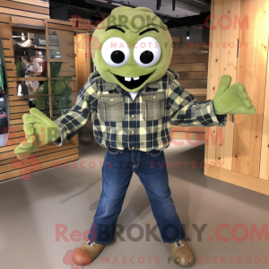 Olive Spider mascot costume...