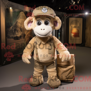 Tan Ram Maskottchen Kostüm...