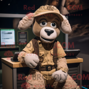 Tan Ram Maskottchen Kostüm...