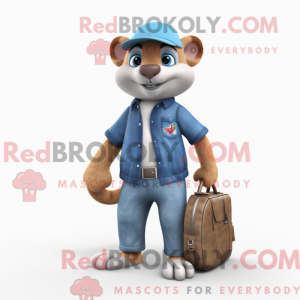 Væsel maskot kostume...