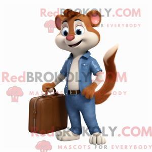 Væsel maskot kostume...