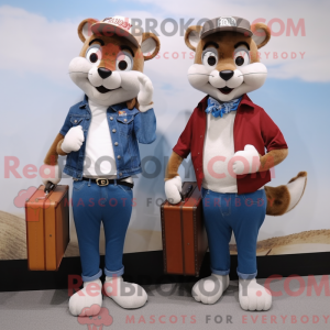 Væsel maskot kostume...