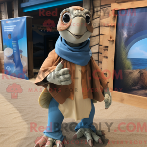 Tan Sea Turtle mascot...