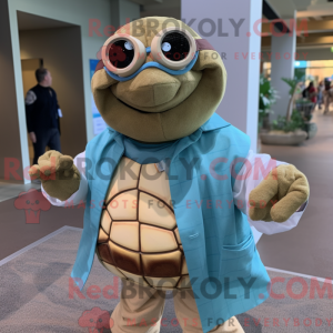 Tan Sea Turtle maskot...
