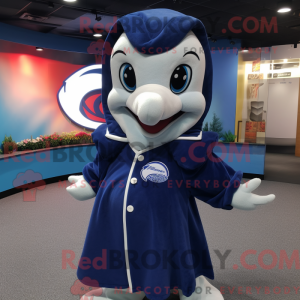 Navy Dolphin maskot kostume...
