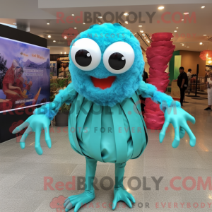 Turquoise Crab Cakes mascot...