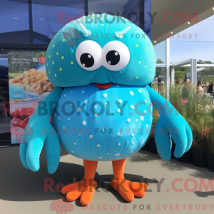 Turquoise Crab Cakes mascot...