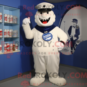 Navy Bottle Of Milk mascot...