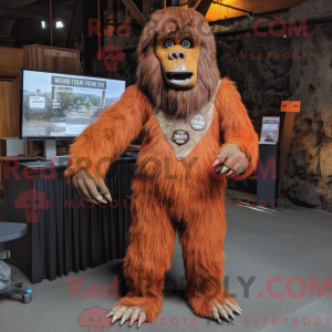 Rust Sasquatch mascot...