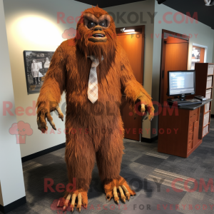 Rust Sasquatch mascot...