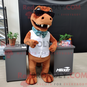 Rust T Rex mascottekostuum...