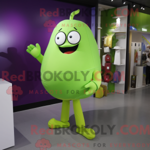 Lime Green Plum mascot...