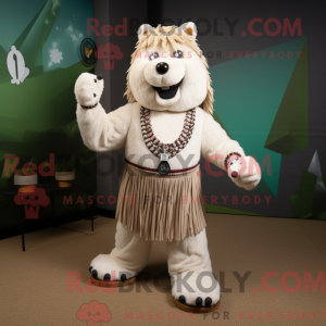 Beige Shepard S Pie mascot...