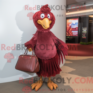 Maroon Tyrkiet maskot...