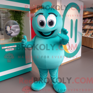 Teal Phone Maskottchen...