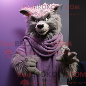 Lavendel varulv maskot...