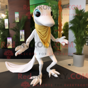 Hvid Dimorphodon maskot...