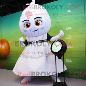 White Onion maskot kostume...