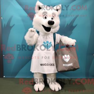 White Say Wolf mascot...