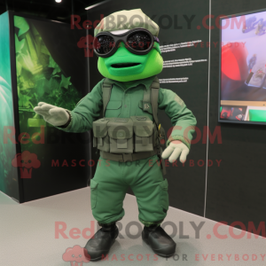 Green Para Commando mascot...
