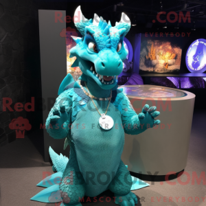 Figura de máscara de dragão...