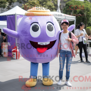 Lavender Hamburger mascot...