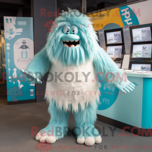 Postava maskota Cyan Yeti v...