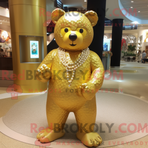 Maskotka Gold Bear w stylu...
