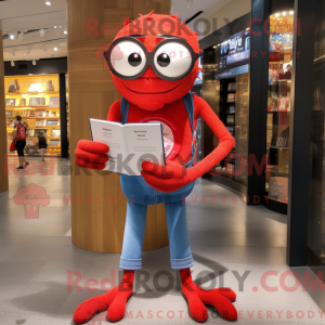 Red Spider mascot costume...
