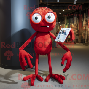 Red Spider mascot costume...
