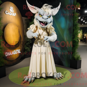 Cream Gargoyle mascot...