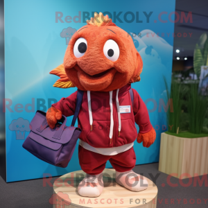 Maroon Goldfish maskot...
