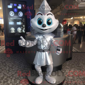 Sølv timeglas maskot...