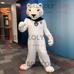 White Panther mascot...