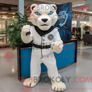 White Panther mascot...