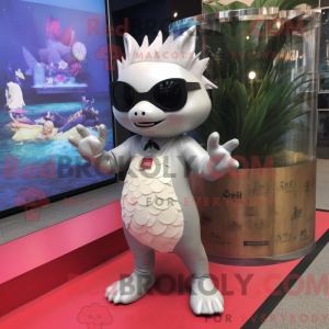 Sølv Axolotls maskot...