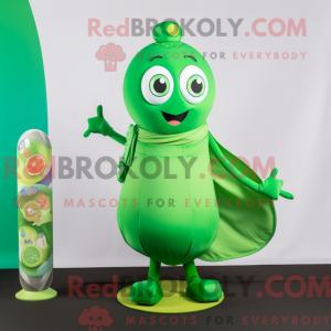 Green Candy mascot costume...