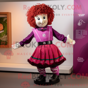 Magenta Irish Dancer mascot...