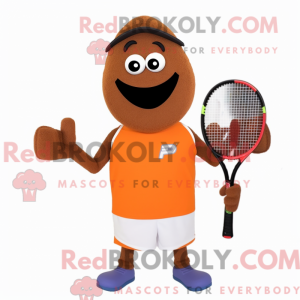 Rust Tennis Racket mascot...