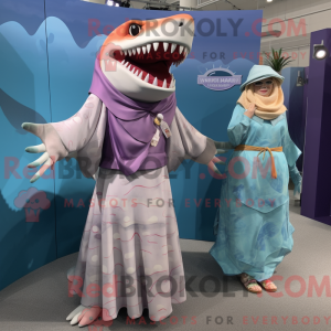 Megalodon maskot kostume...