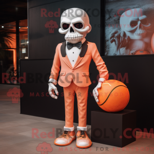 Peach Skull mascot costume...
