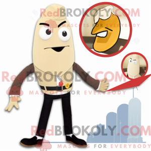 Beige Shakshuka maskot...