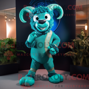 Turquoise Ram mascot...