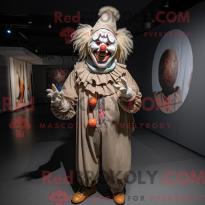 Tan Evil Clown mascot...