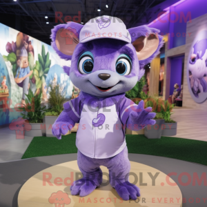 Lavender Chupacabra mascot...