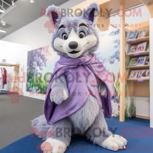 Lavender Wolf mascot...